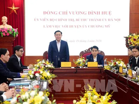Bí thư Thành ủy Hà Nội: Các địa phương cần có phương án ứng phó dịch COVID-19 ở mọi cấp độ
